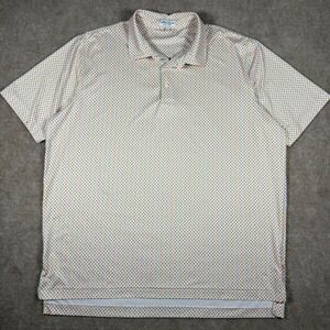 Peter Millar Summer Comfort Performance Polo‎ Shirt Mens XL All Over Print Golf